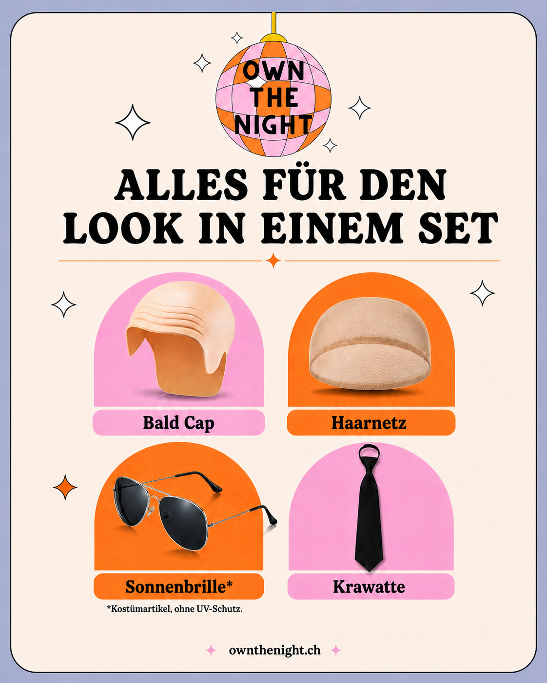 Konzert Party Set - Kompletter Look - Gratis Versand